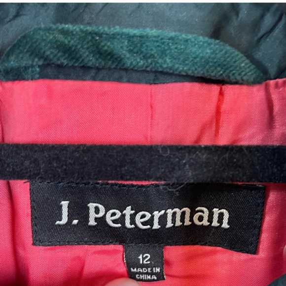 J Peterman Emerald Green Velvet Blazer Jacket Suiting - Picture 4 of 7